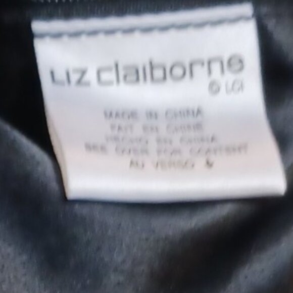 Liz Claiborne Black Beaded Embroidered Mini Tote – Small & Chic - Picture 7 of 8